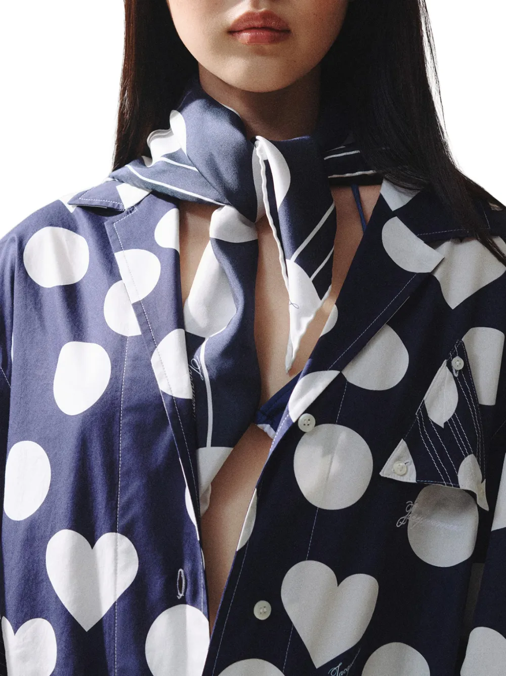 Jacquemus The Coeur sjaal Blauw