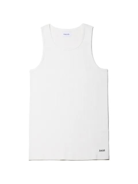 AMISH logo-print tank top