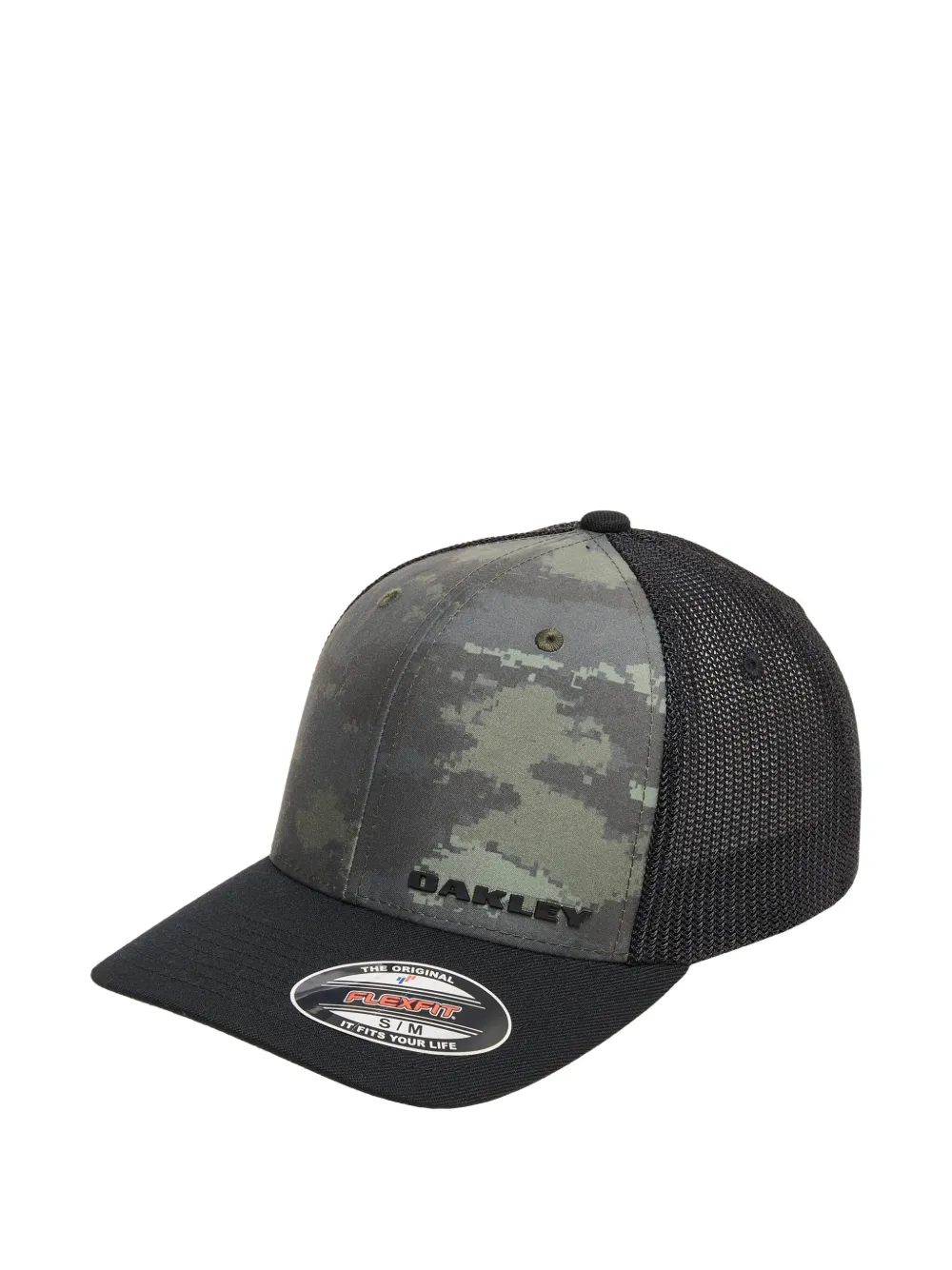 Oakley camo-print mesh-panelled baseball cap - Nero