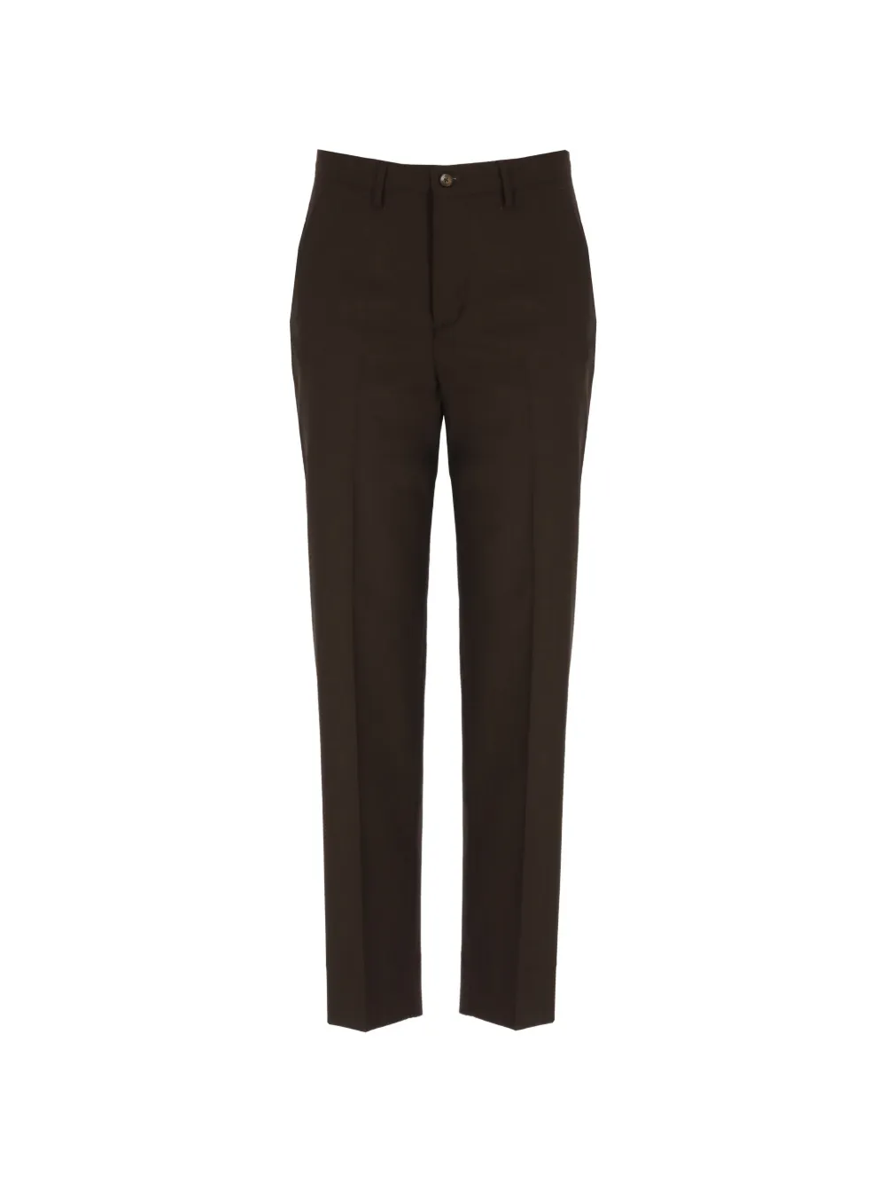 Briglia 1949 pressed-crease cropped trousers - Marrone
