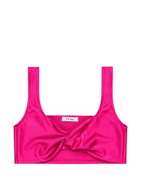 Miss Grant Kids twist-detail cropped top