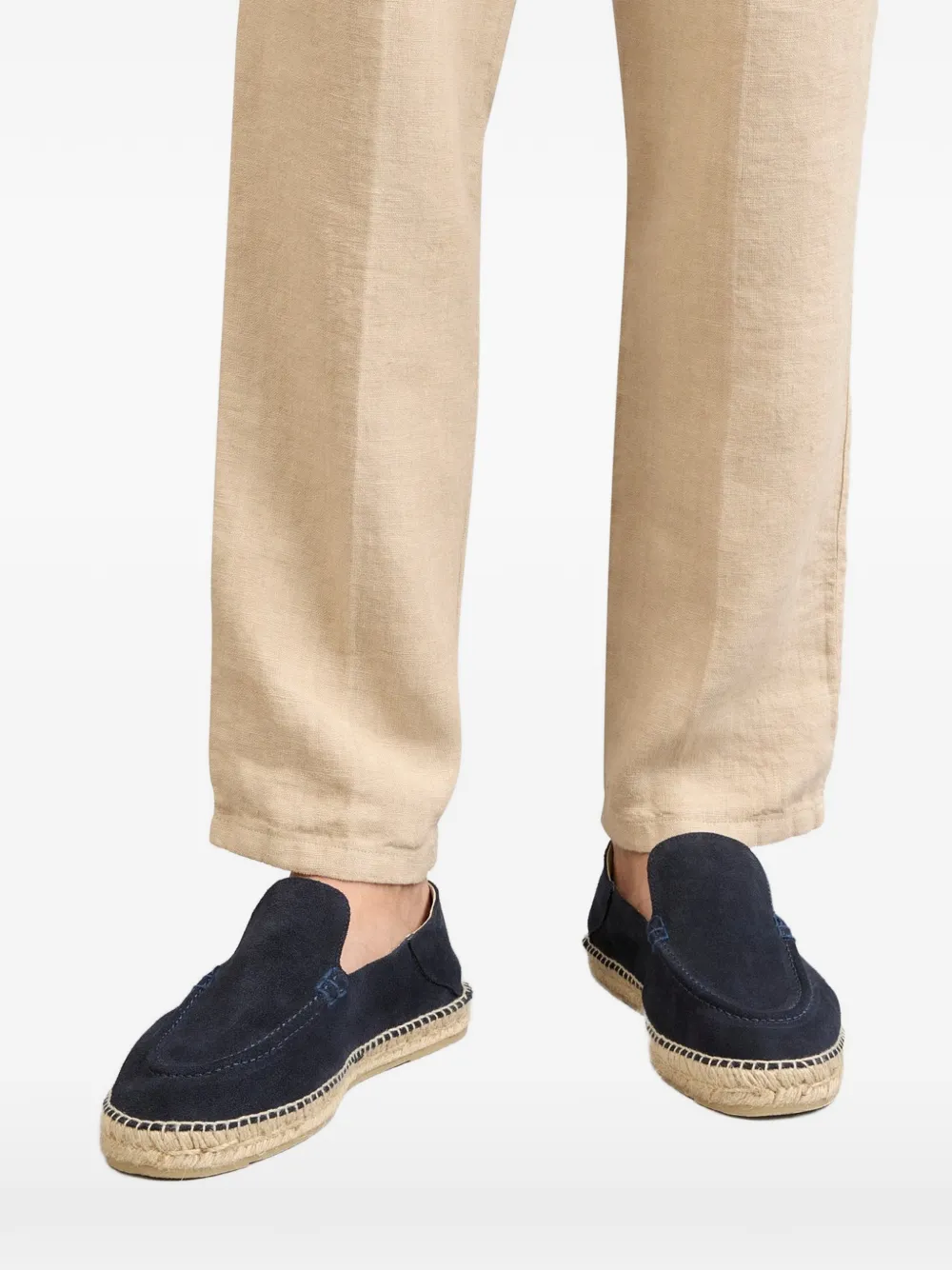 Manebi Hamptons suede espadrilles Blauw