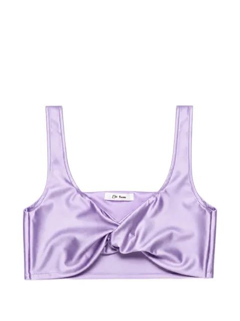 Miss Grant Kids twist-detail cropped top