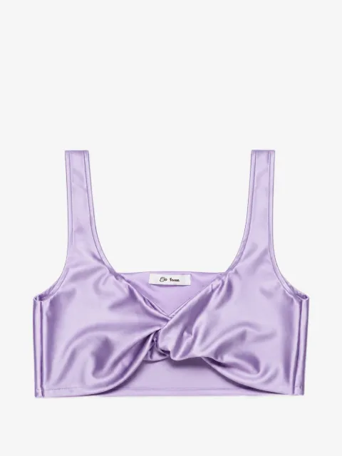 Miss Grant Kids twist-detail cropped top