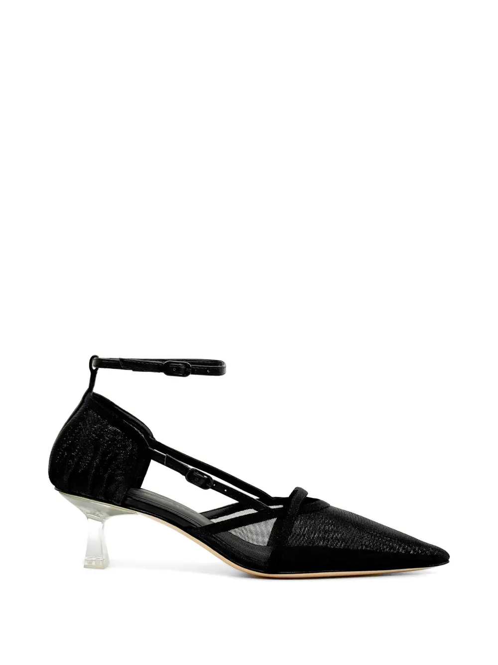 Studio Amelia Ophelia Mesh Sandals In Black