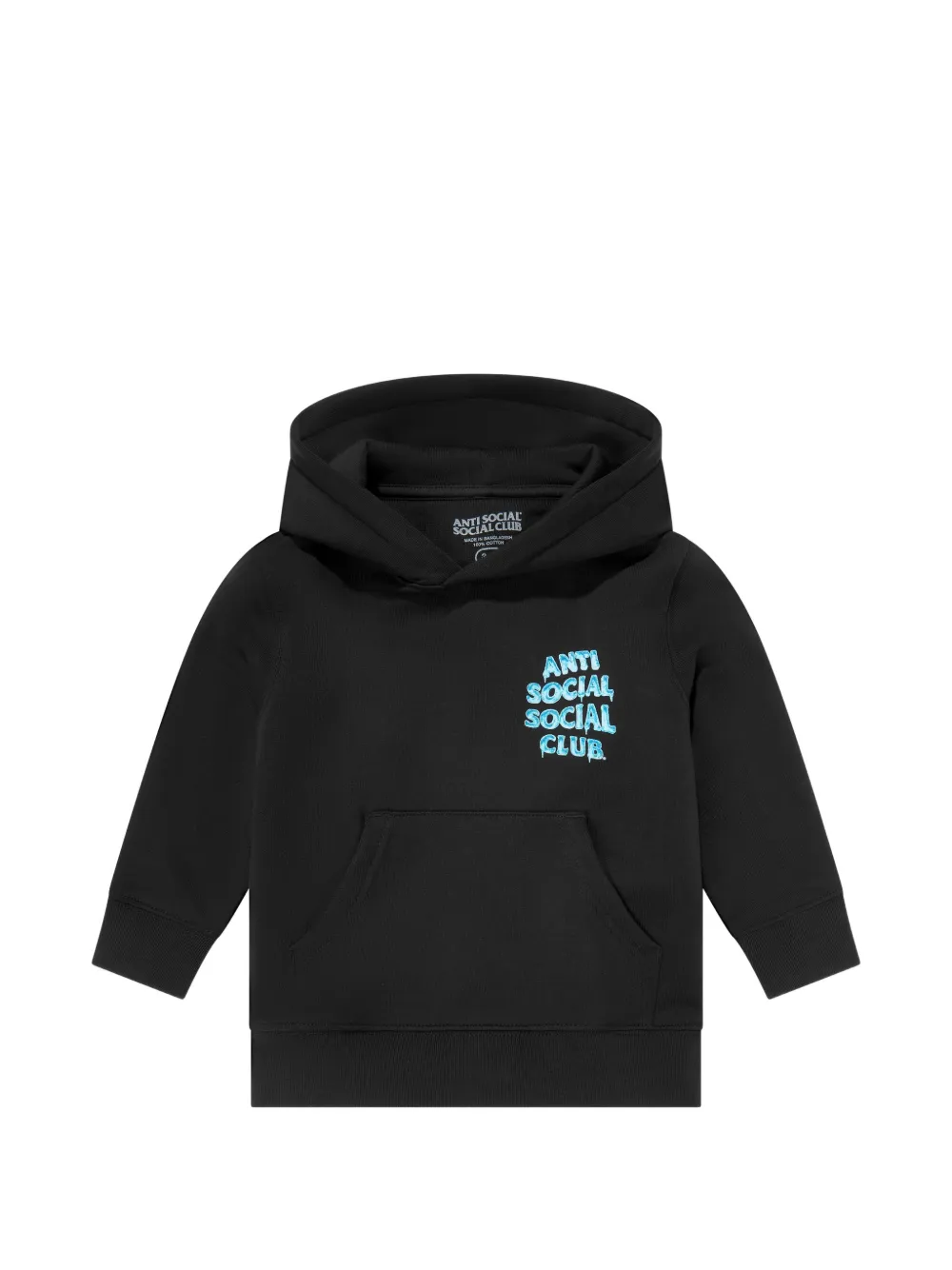 Anti Social Social Club kids Icy Mind Games logo-print hoodie - Nero