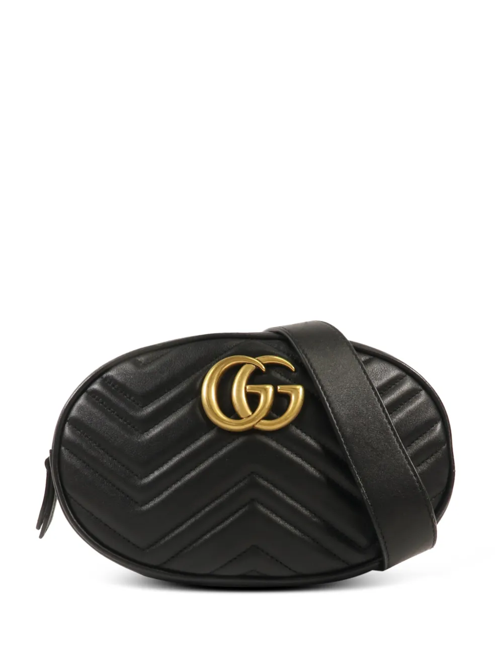 Gucci Pre-Owned GG Marmont matelassé belt bag - Nero