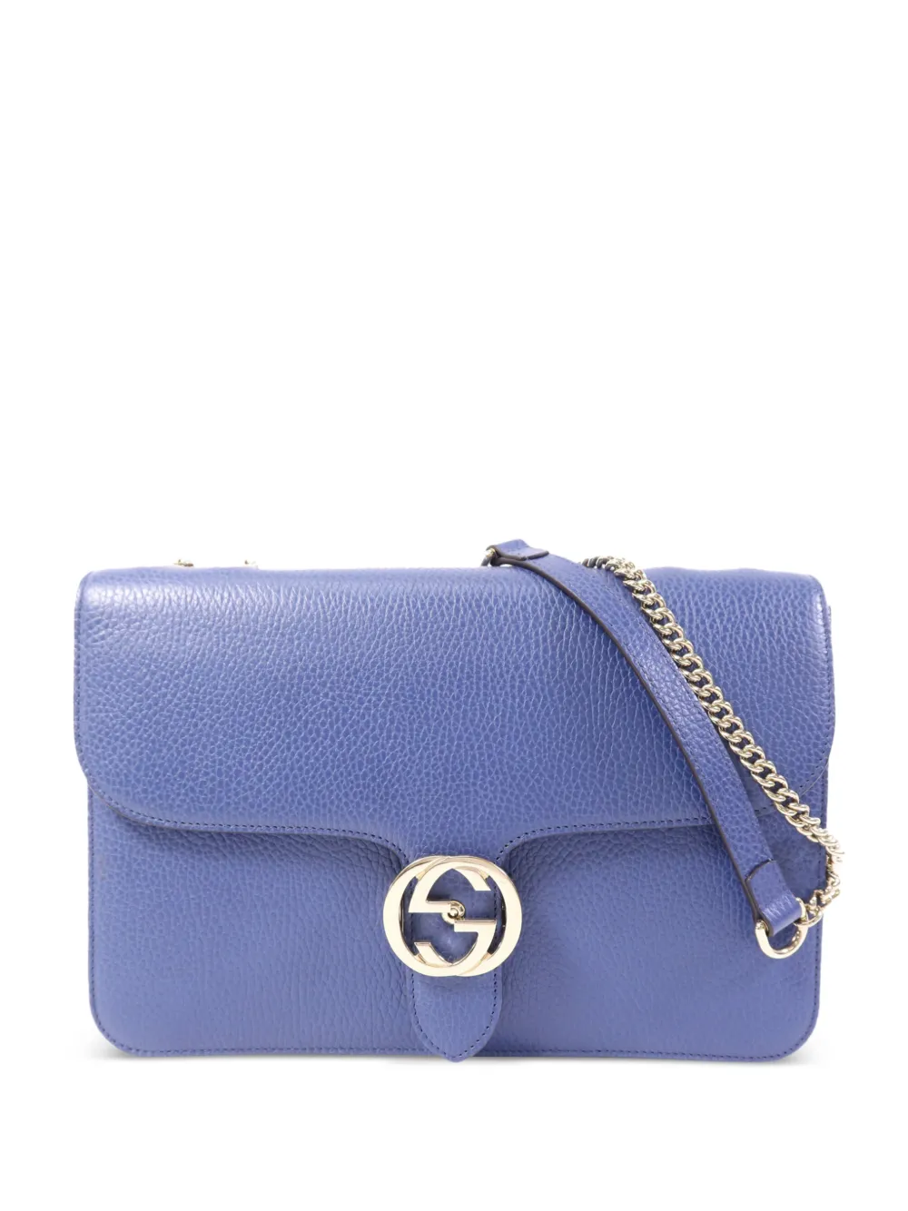 Gucci Pre-Owned Interlocking GG shoulder bag - Blu