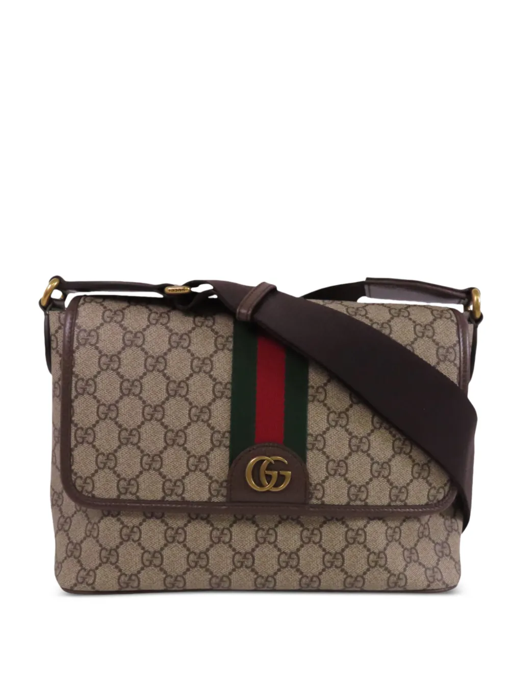 Gucci Pre-Owned GG Ophidia messenger bag - Nude