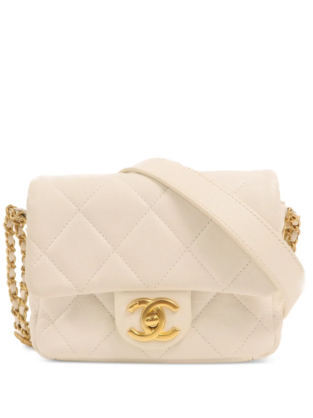 CHANEL Pre-Owned mini Twist Your Buttons shoulder bag - Bianco