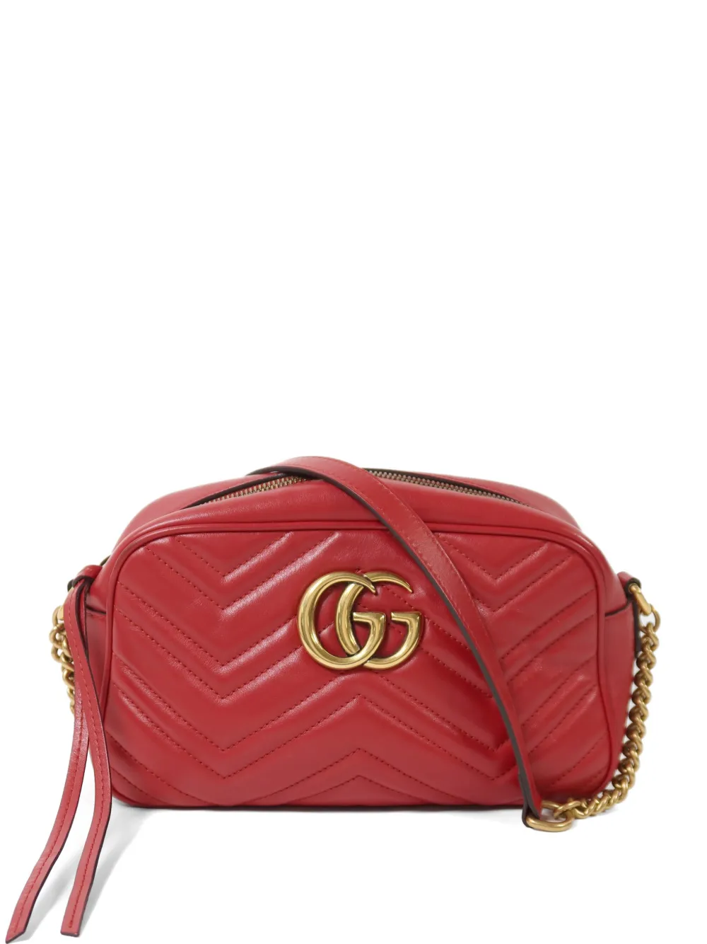 Gucci Pre-Owned GG Marmont shoulder bag - Rosso