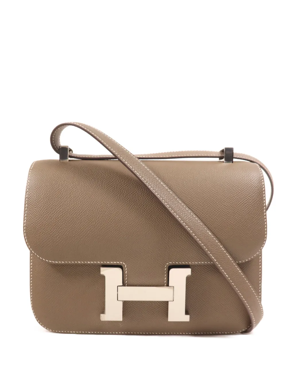 Hermès Pre-Owned Constance 24 calfskin crossbody bag - Grigio