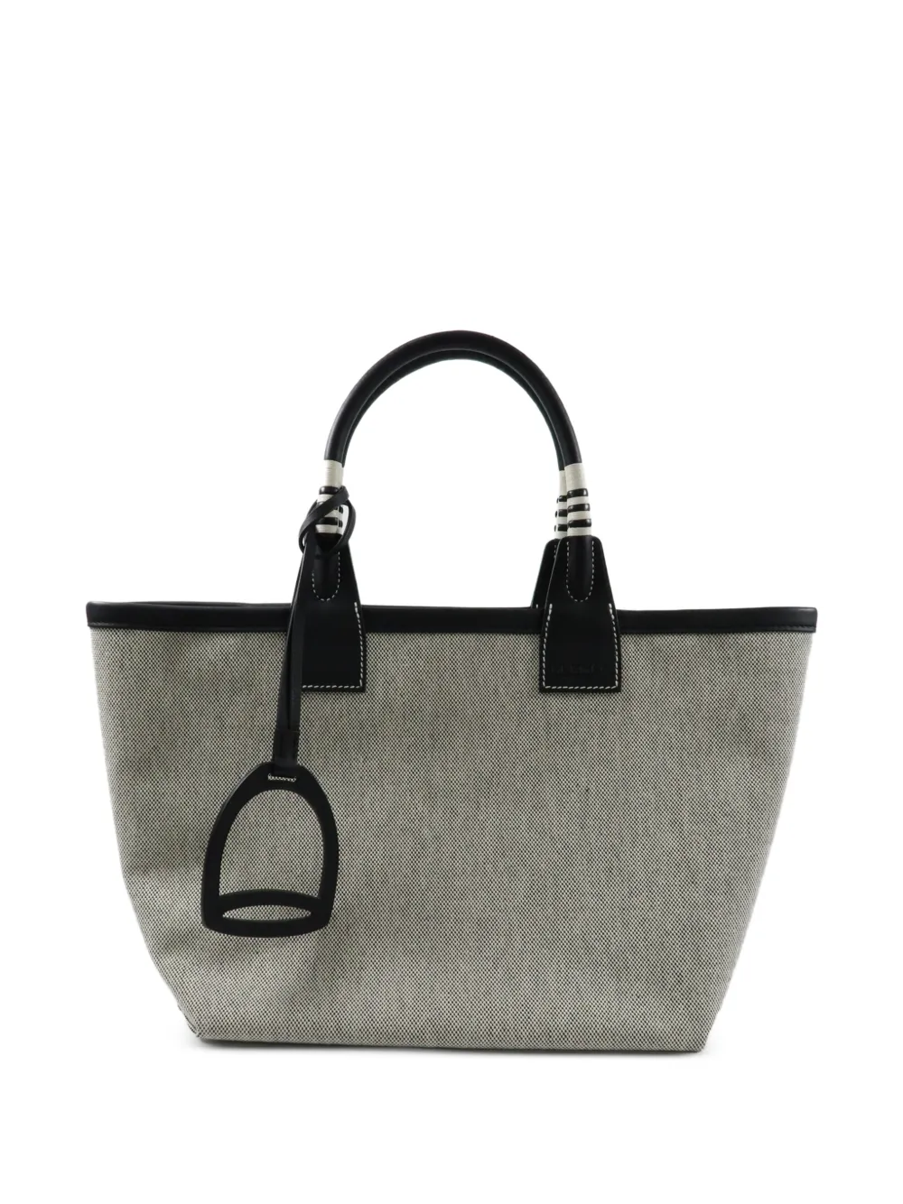 Hermès Pre-Owned 2023 25 Steeple canvas tote bag - Grigio