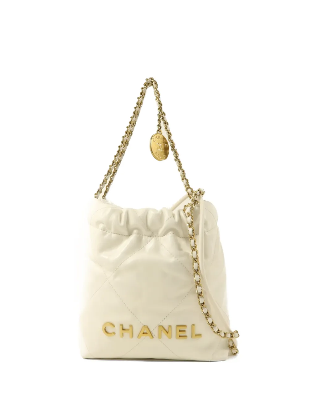 CHANEL Pre-Owned mini Chanel 22 shoulder bag - White