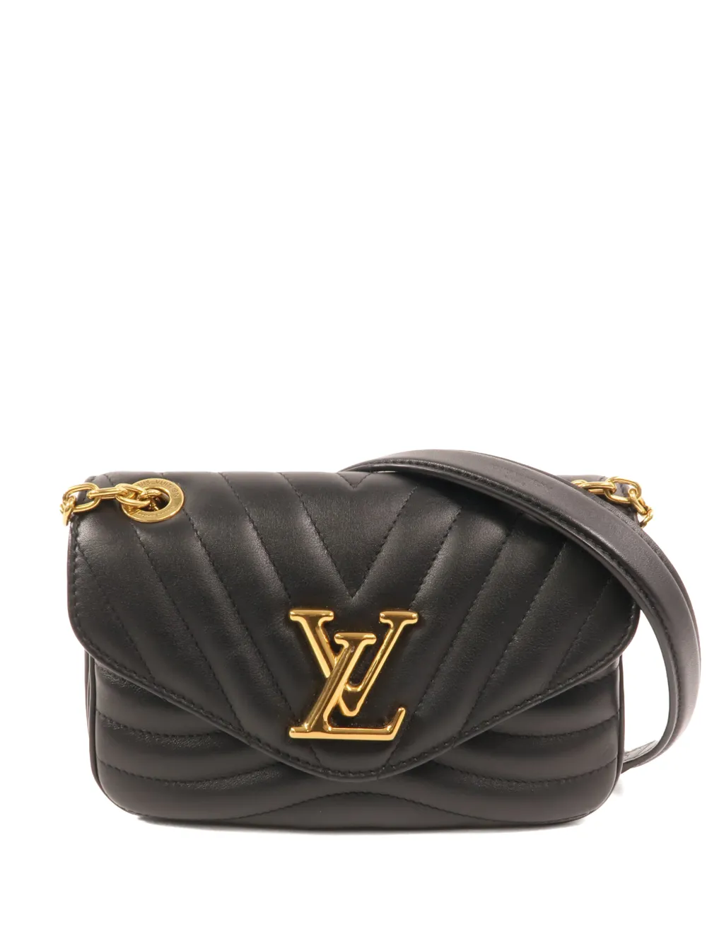Louis Vuitton Pre-Owned PM New Wave chain shoulder bag - Nero