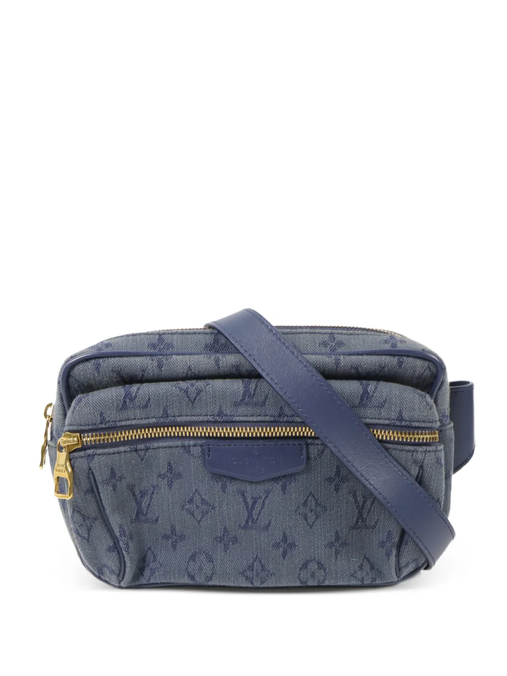 Louis Vuitton Pre-Owned Outdoor Bumbag monogram denim belt bag - Blu