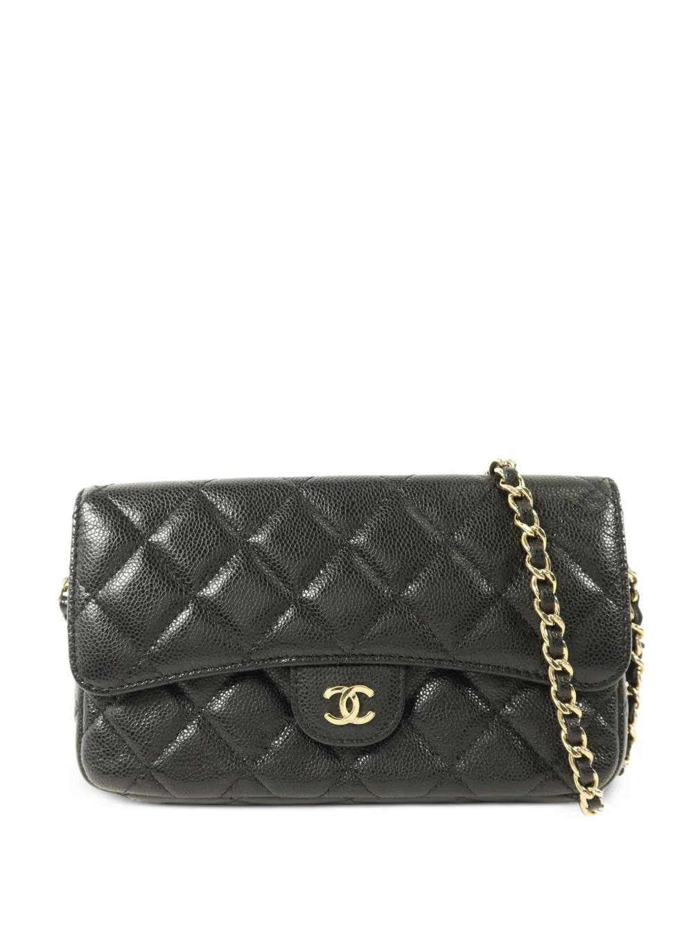CHANEL Pre-Owned CC Phone Case turn-lock shoulder bag - Nero