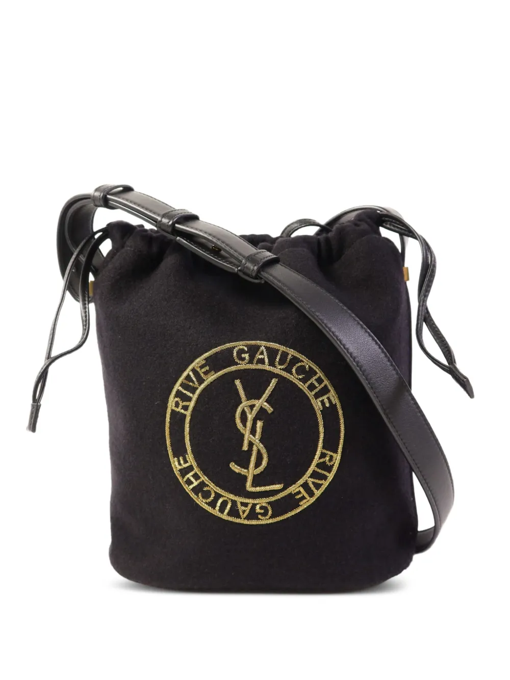 Saint Laurent Pre-Owned Rive Gauche bucket bag - Nero