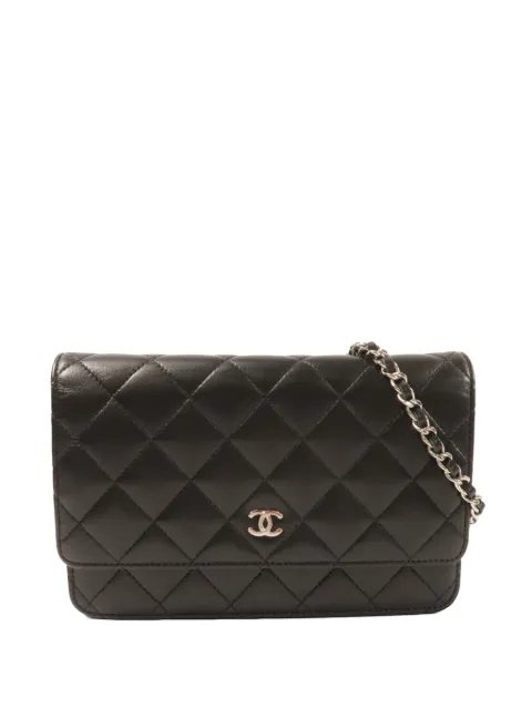 CHANEL Pre-Owned стеганая сумка на плечо с логотипом CC