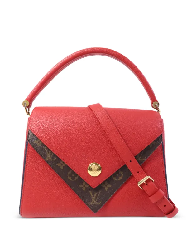 Louis Vuitton Pre-owned Double V Two-way Handbag in Red