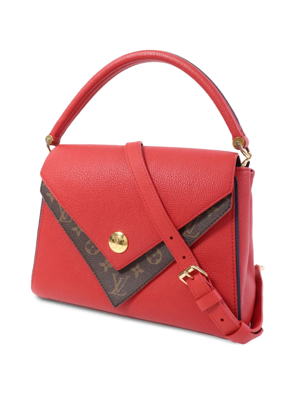 Louis Vuitton Pre-owned Double V Two-way Handbag in Red, view 3