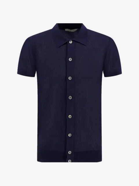 Gran Sasso open-knit short-sleeved shirt