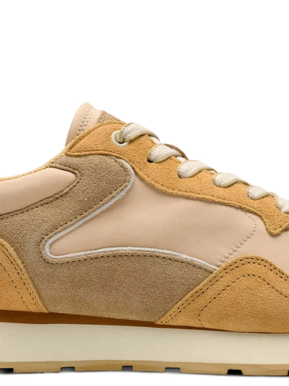 Hoff City suède sneakers met vlakken Beige