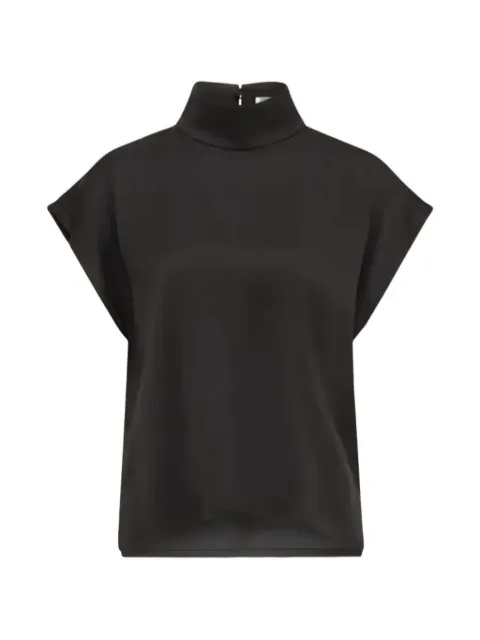 Drykorn Alaria 1 high-neck cap-sleeve blouse