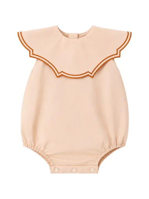JESURUM BABY contrast-trim wide-neck romper