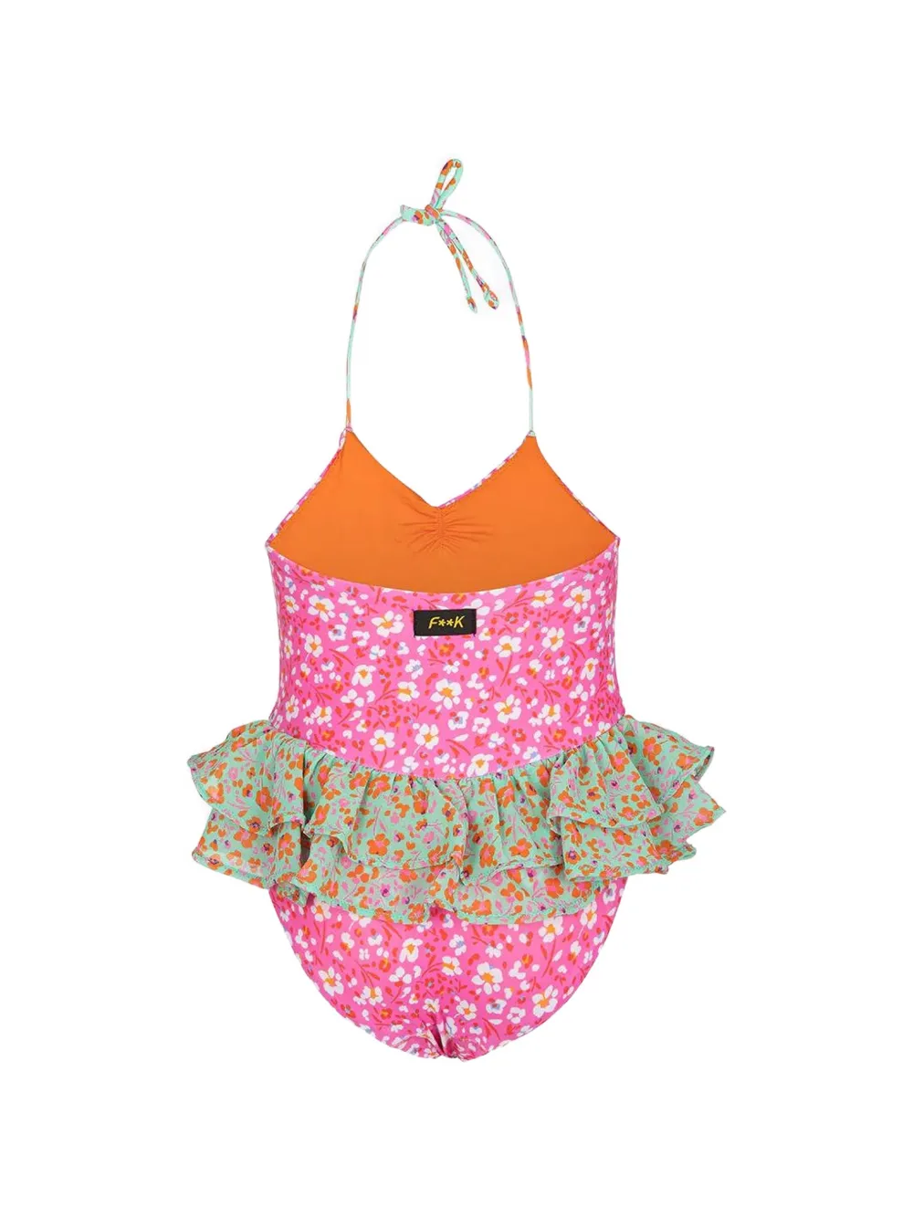 F**K kids Badpak met bloemenprint Roze