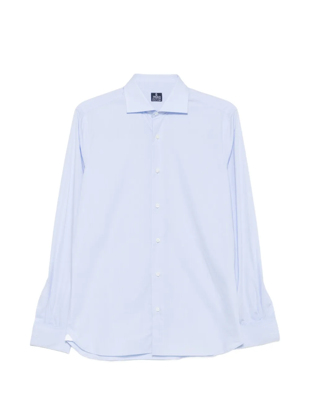 Truzzi Spread-collar Button-up Shirt In Blue