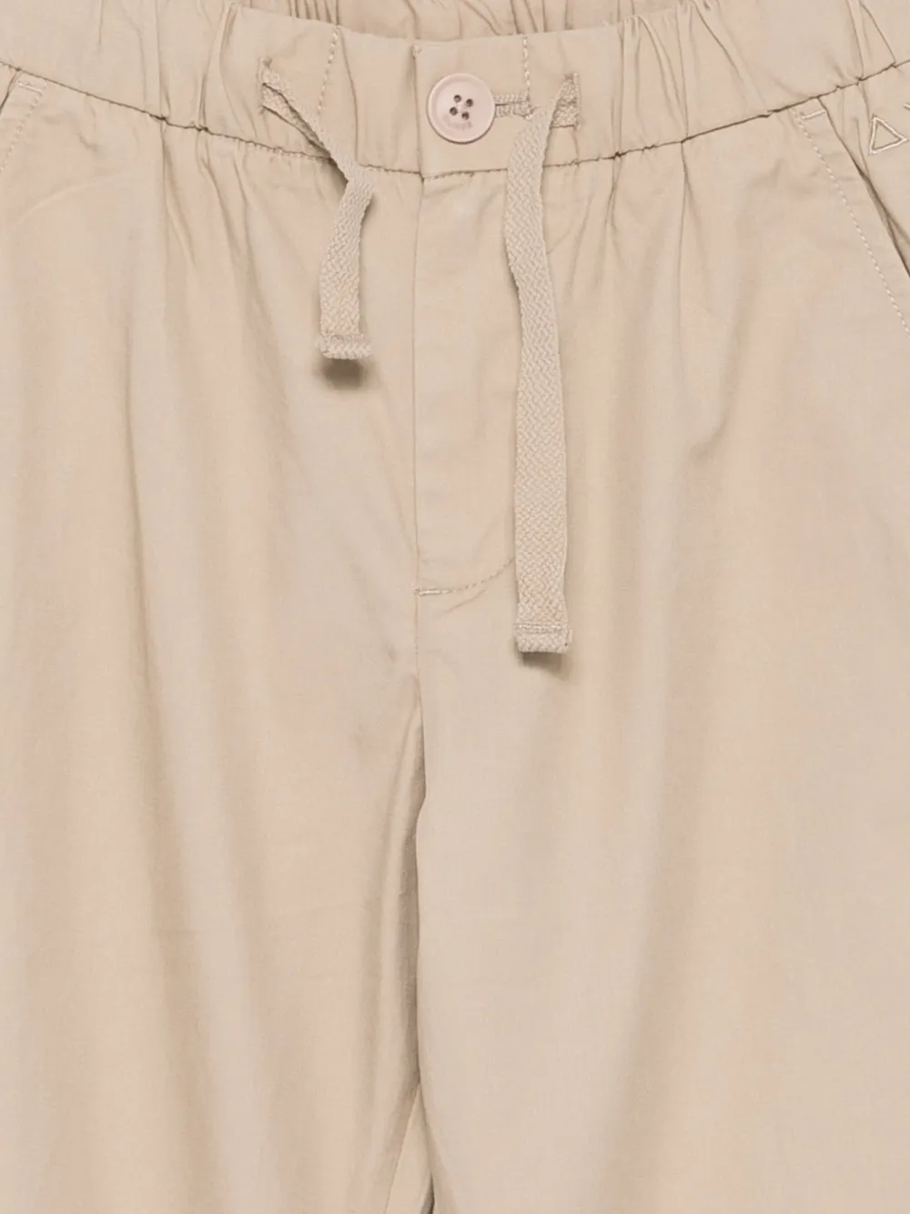 SUN68 KIDS Broek met elastische taille en trekkoord Beige