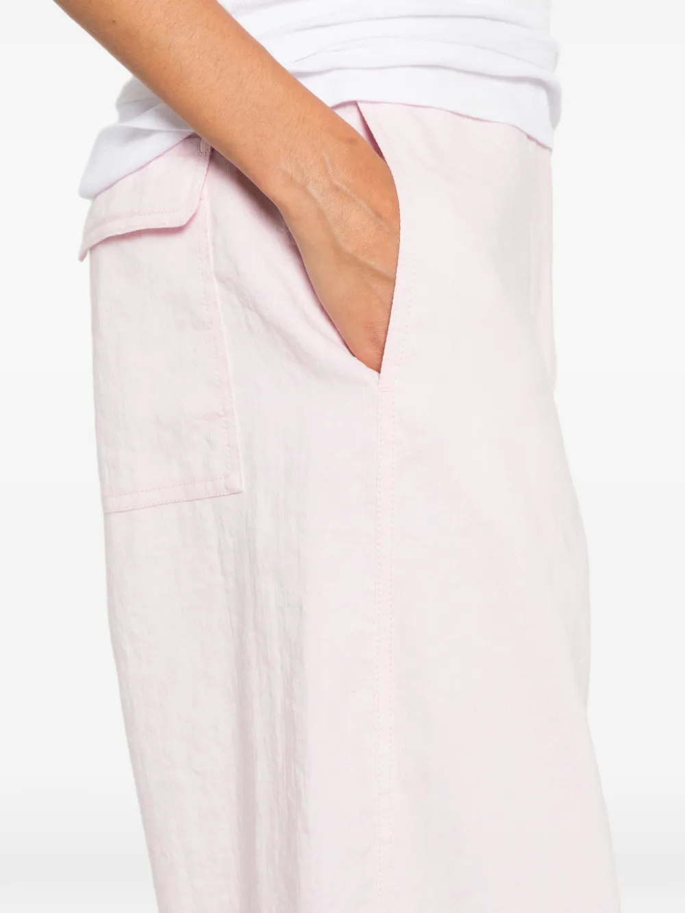 Odeeh Flap-pocket Trousers In Pink