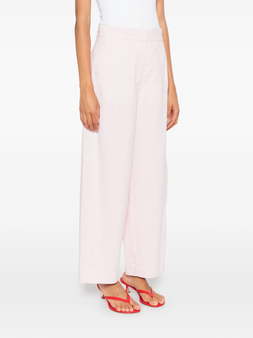 Odeeh Flap-pocket Trousers In Pink