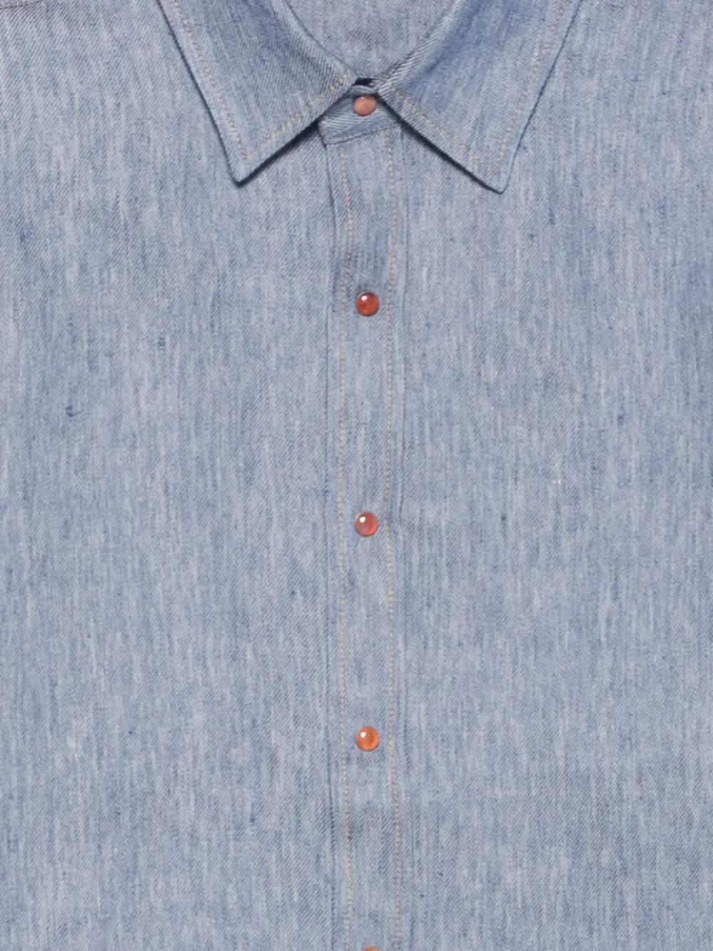 GOD'S TRUE CASHMERE Denim linnen shirt Blauw