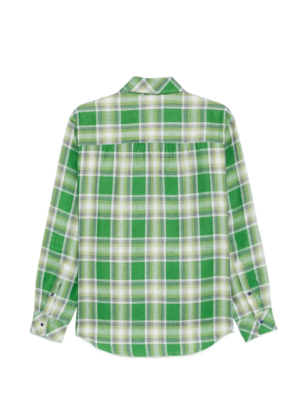 GOD'S TRUE CASHMERE Harbor shirt met tartan-ruit Groen