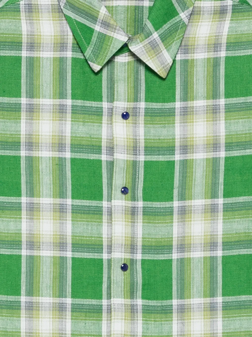 GOD'S TRUE CASHMERE Harbor shirt met tartan-ruit Groen
