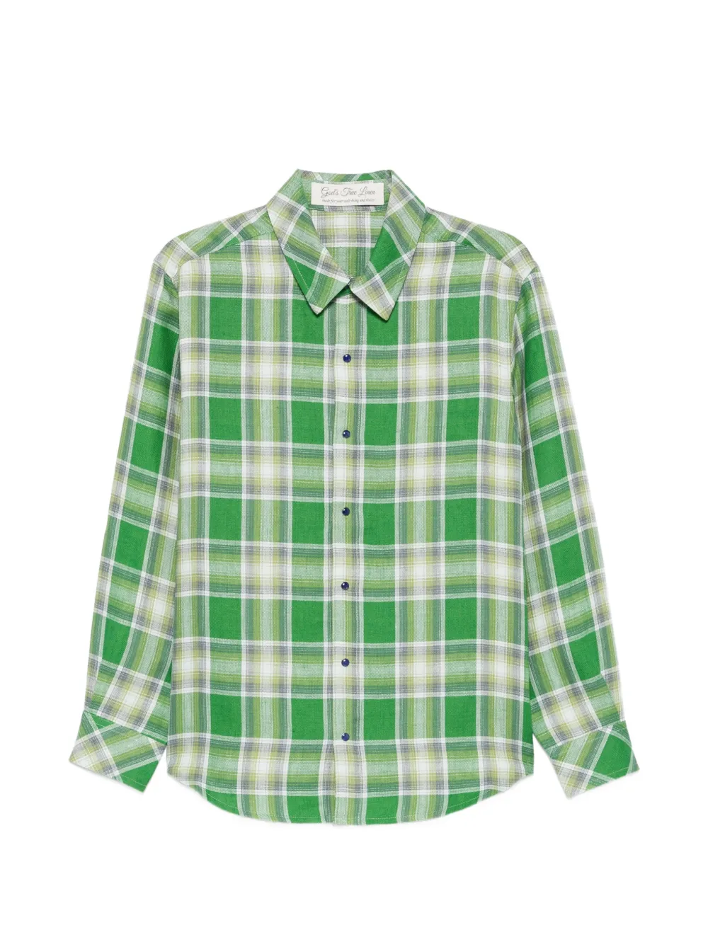 GOD'S TRUE CASHMERE Harbor tartan shirt - Verde