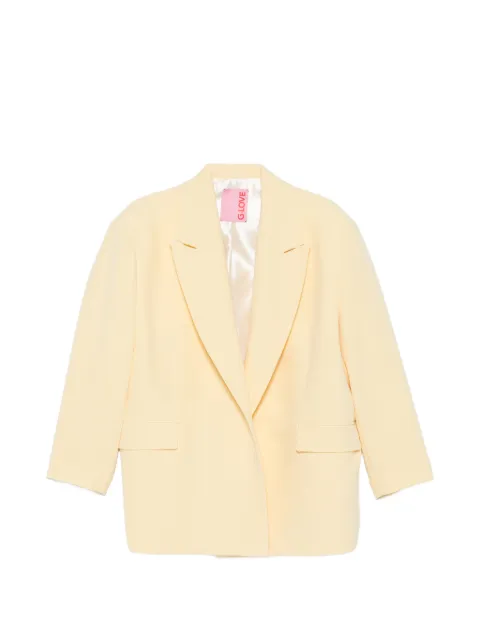 CARLA G. peak-lapel flap-pocket blazer