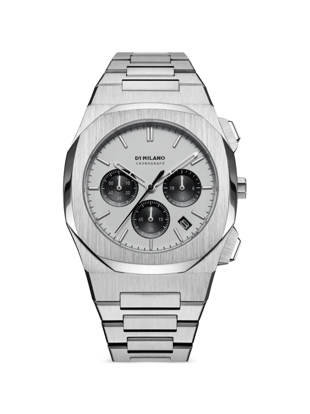 D1 Milano Panda chronograph 41.5mm watch - Bianco