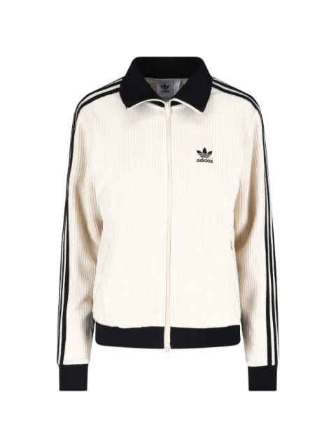 adidas waffle-knit side-stripe sweater