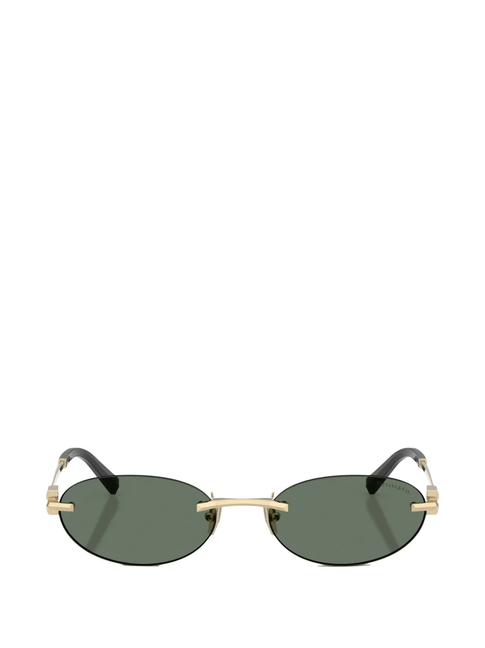 Tiffany & Co. サングラス オーバル Tiffany & Co Eyewear リムレス オーバルサングラス | ゴールドトーン