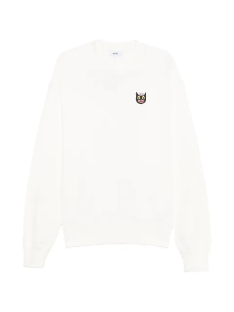 Arrels Barcelona cat-embroidered sweatshirt