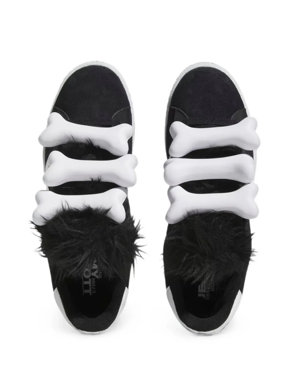 adidas x Jeremy Scott Bones Campus 80s bone-appliqué sneakers Zwart