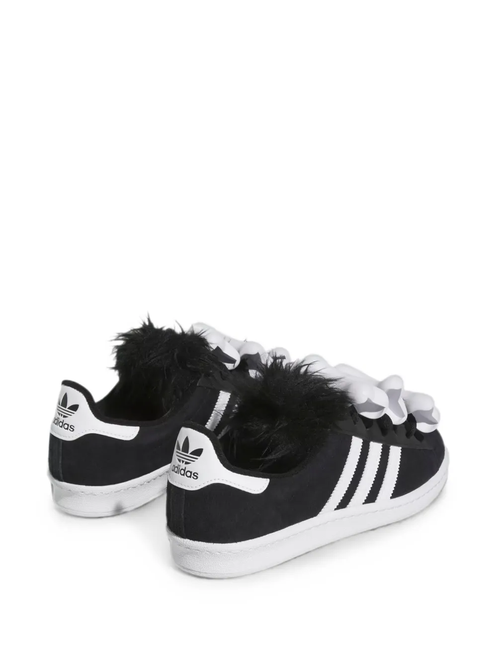 adidas x Jeremy Scott Bones Campus 80s bone-appliqué sneakers Zwart