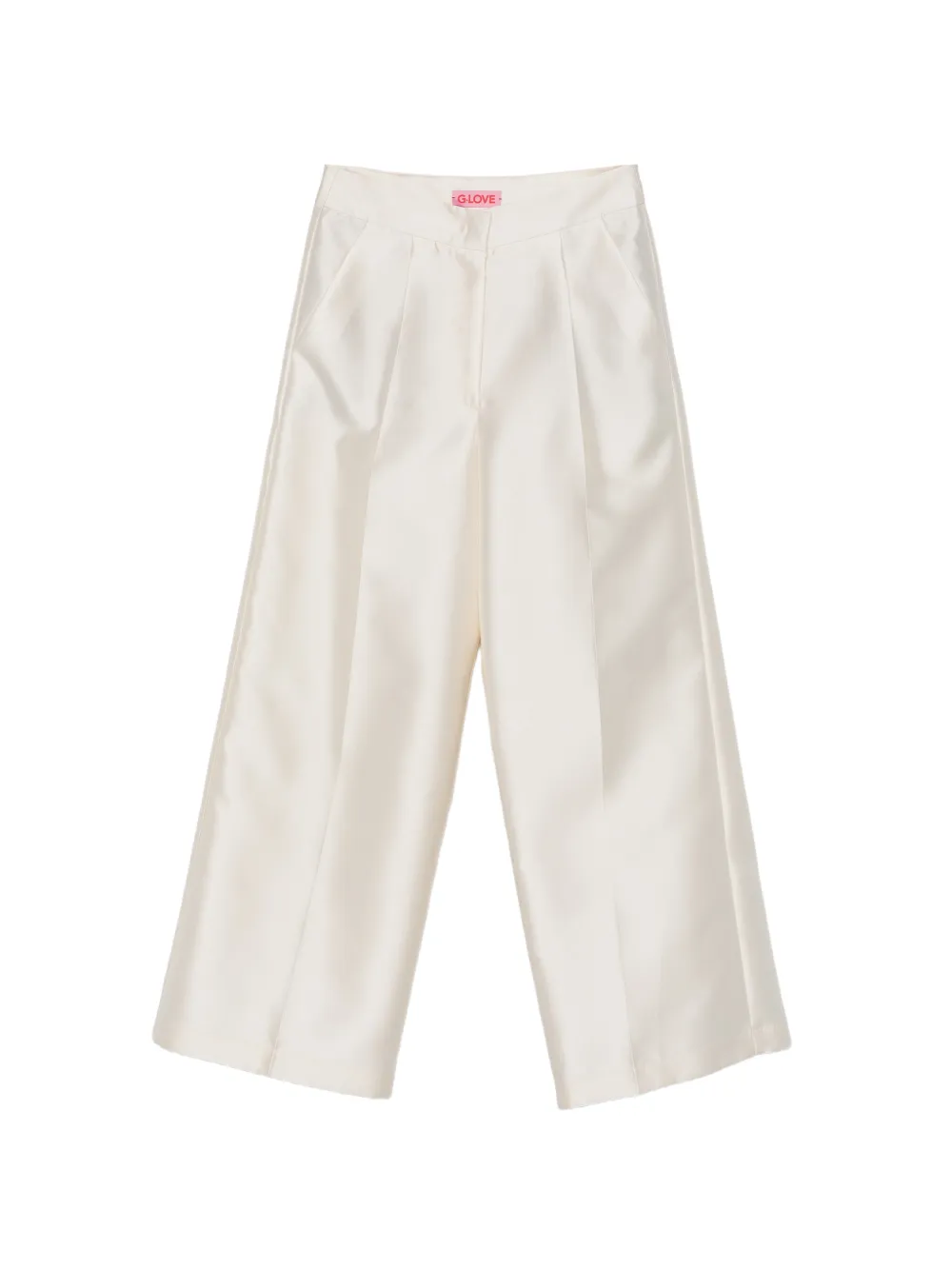 CARLA G. pressed-crease palazzo pants - Toni neutri