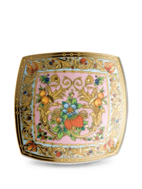 Versace Home Barocco floral-print plate
