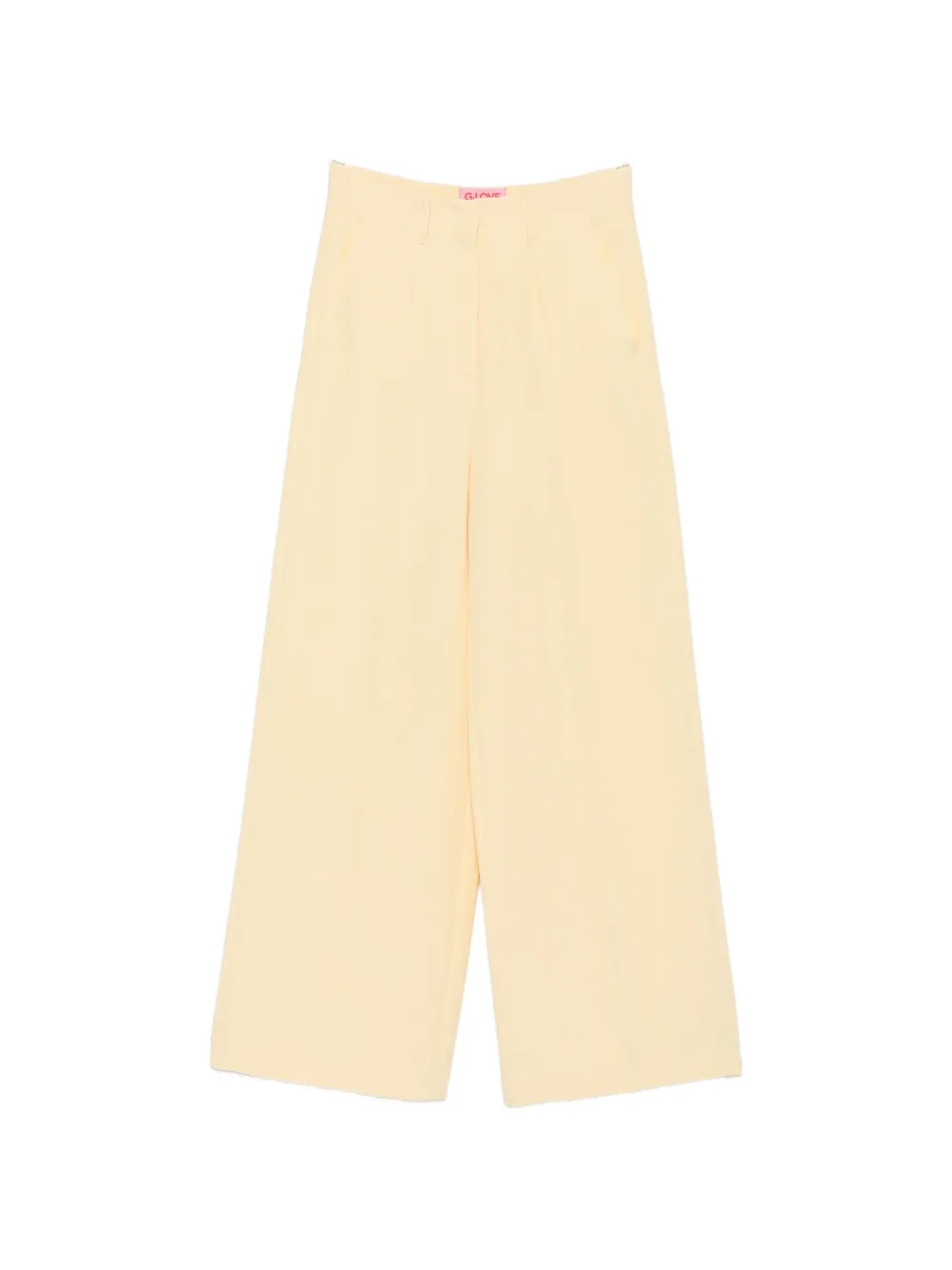 CARLA G. pressed-crease palazzo pants - Giallo