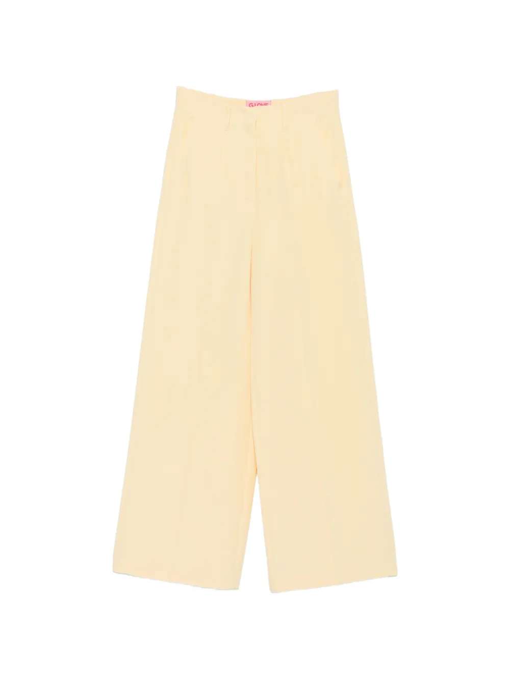 CARLA G. pressed-crease palazzo pants - Giallo