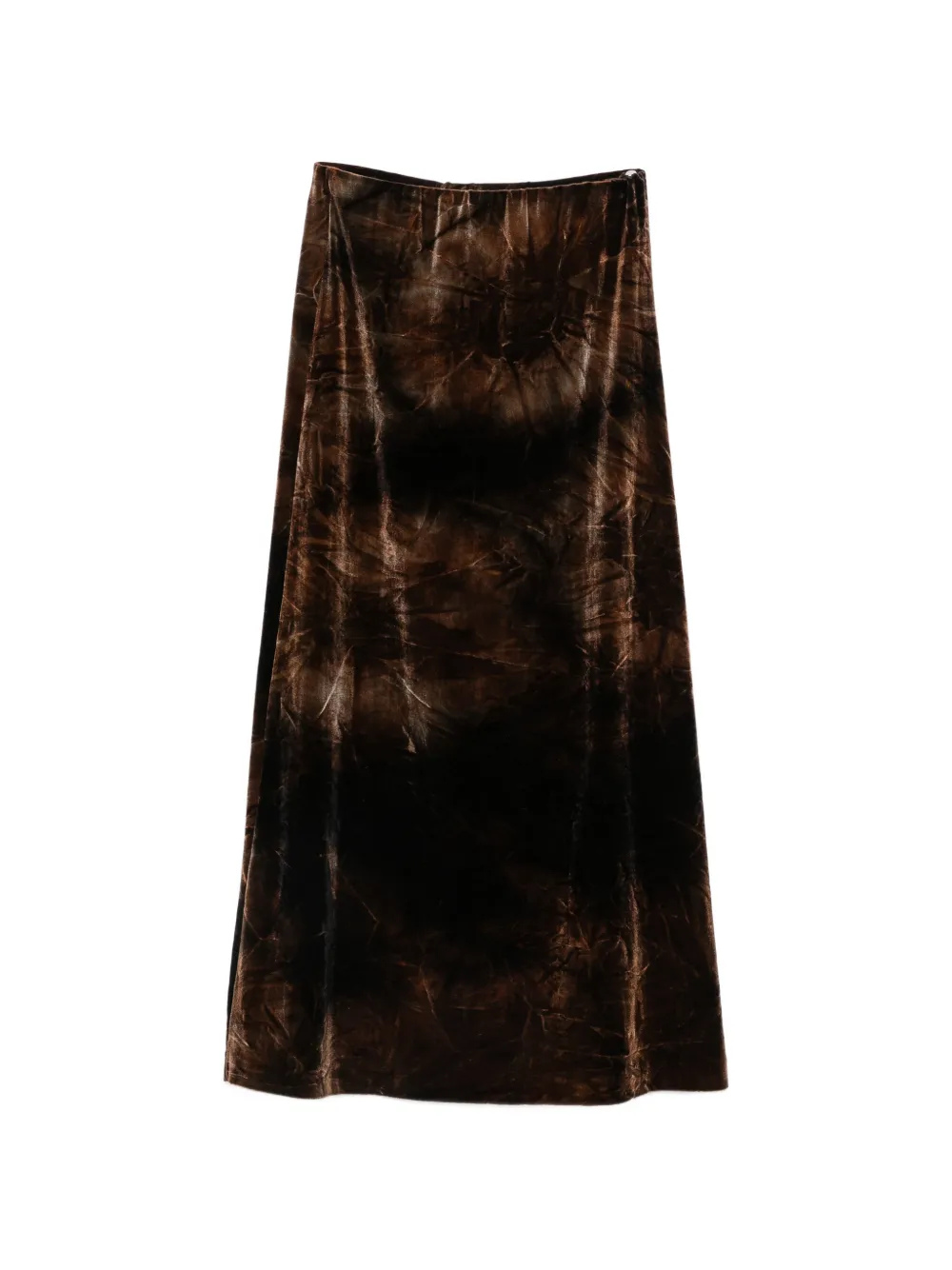 Missoni Pre-Owned 1990s velvet midi skirt - Marrone